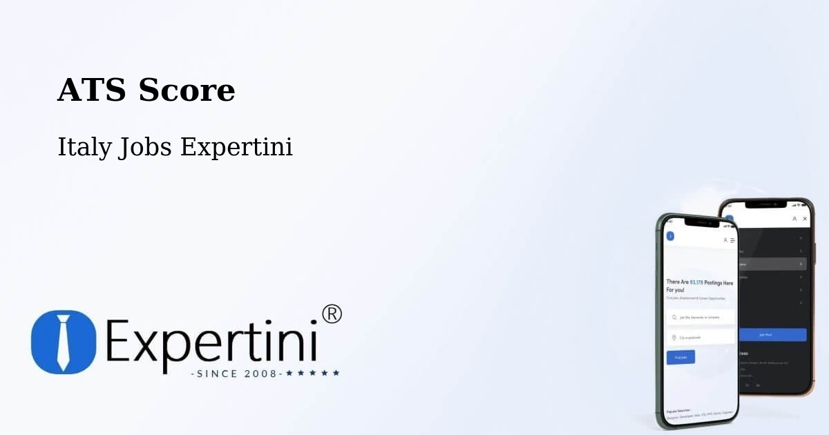 Resume ATS Score & Job Description Match Tool – Capitignano - Italy Jobs Expertini