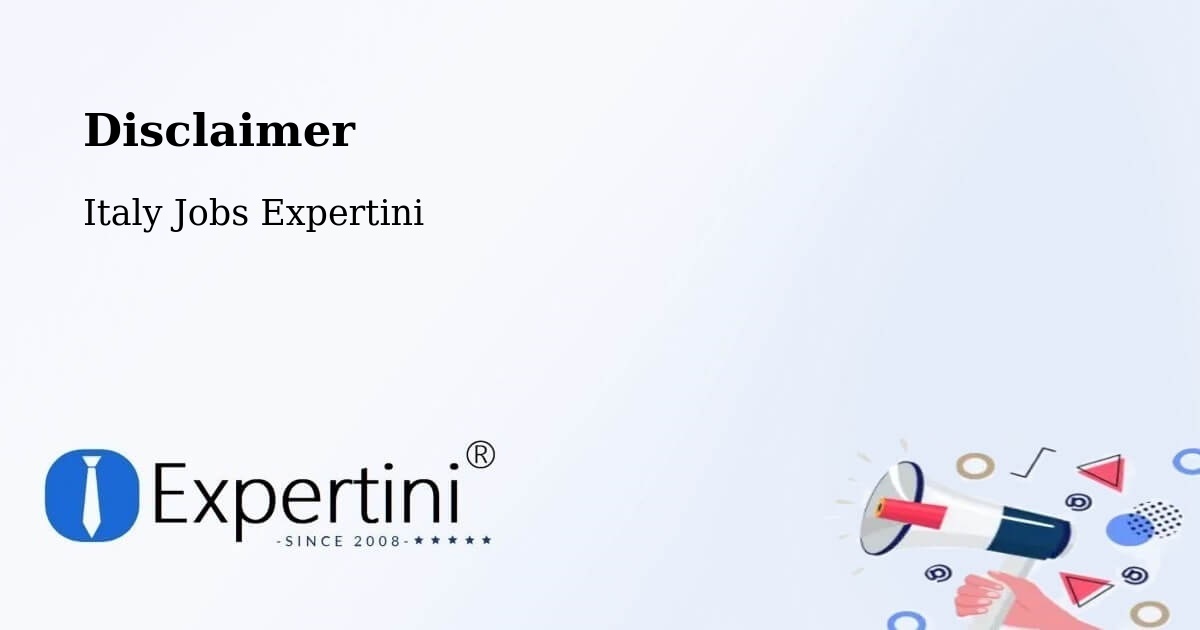 Disclaimer – Capitignano - Italy Jobs Expertini